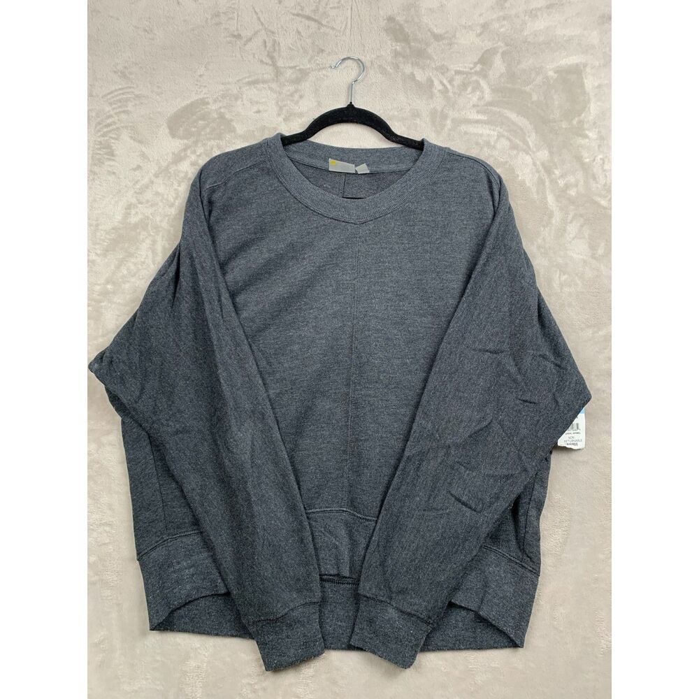 ZELLA WOMENS MEDIUM CASUAL ATHLETIC SWEATSHIRT GREY